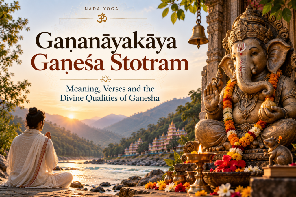 Gananayakaya Ganesha Stotram meaning