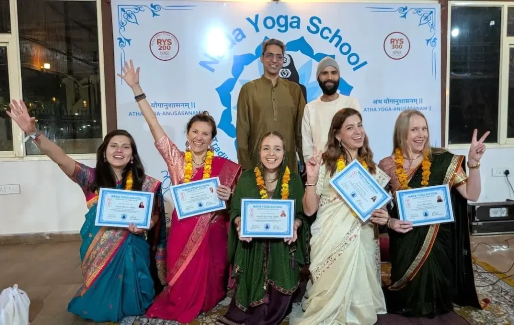 nada yoga (the yoga of sound) teacher training graduation